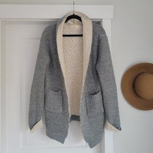 Hummingbird Fuzzy Cardigan